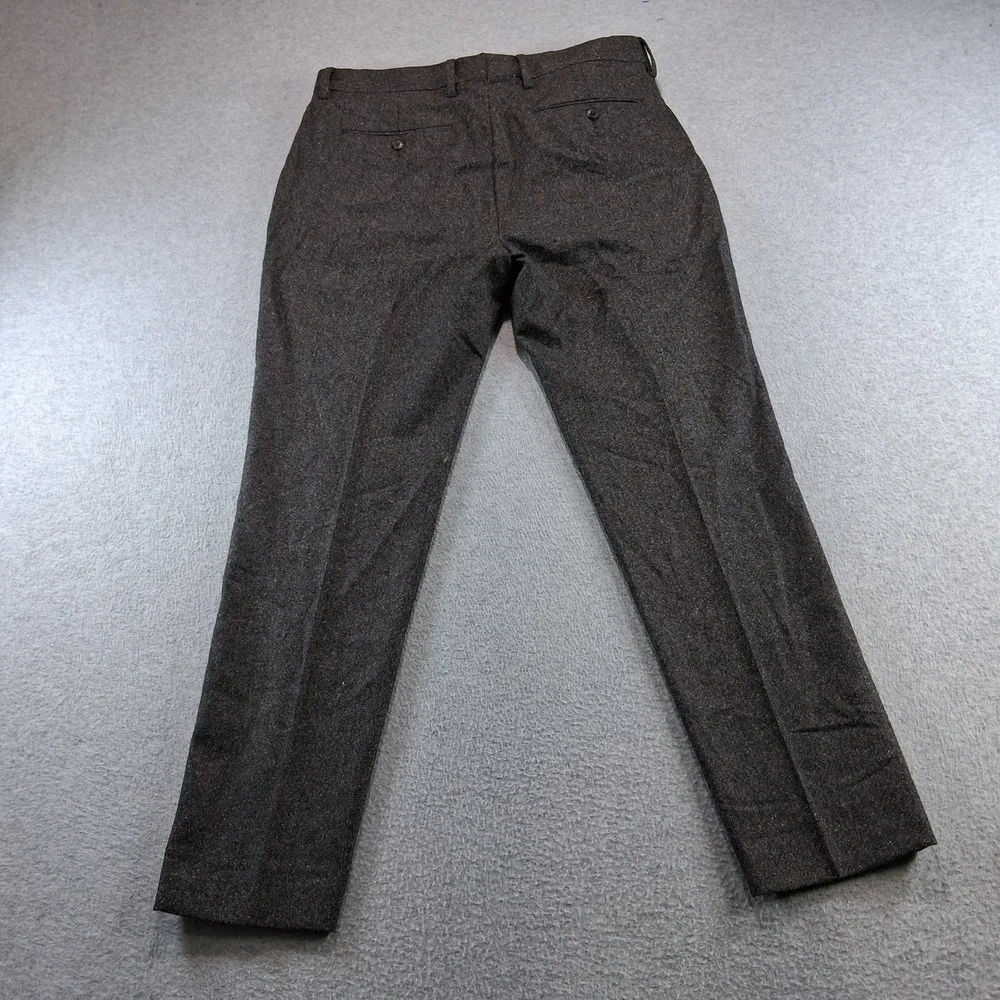 Banana Republic Tapered Fit Dress Pants Mens 33x30 Charcoal Wool Blend 512797-00